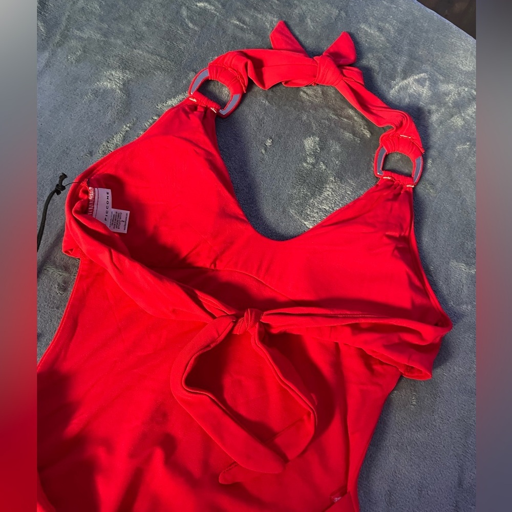Robin Piccone Women's Kate Scoop Neck One Piece
Swimsuit | Red | NWT - Picture 10 of 15